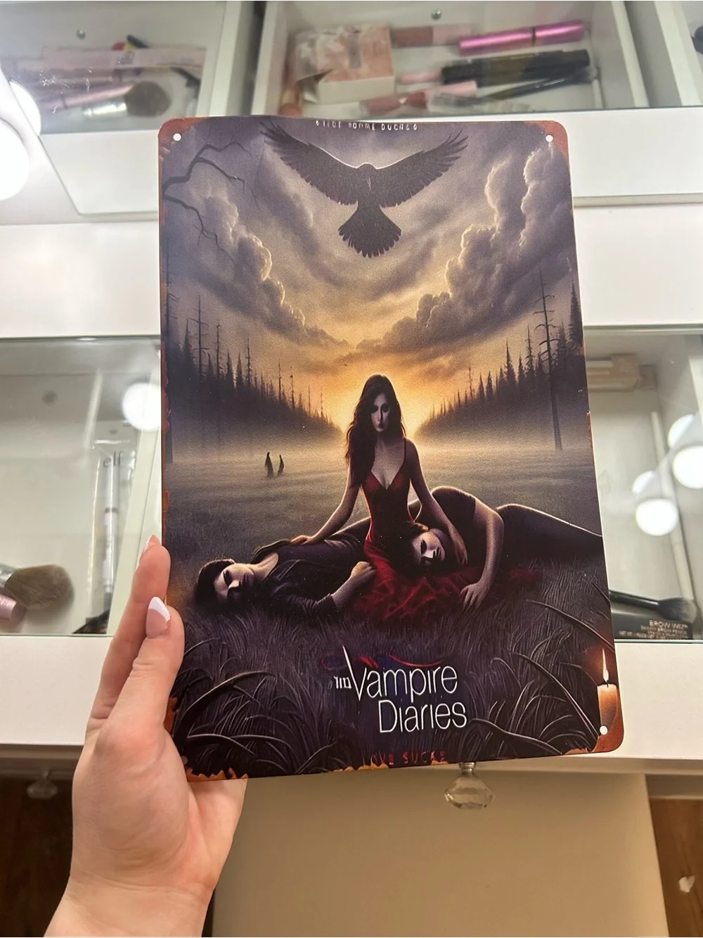 The Vampire Diaries Tin Wall Decor Sign